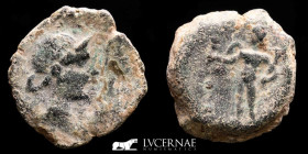 Corduba Bronze Semis 5,63 g, 19 mm. Corduba Julius Caesar times, 44-45 B.C. Good very fine (MBC+)