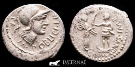 Pompeius Magnus Silver Denarius 3,88 g. 19 mm. Hispania 46-45 B.C GVF