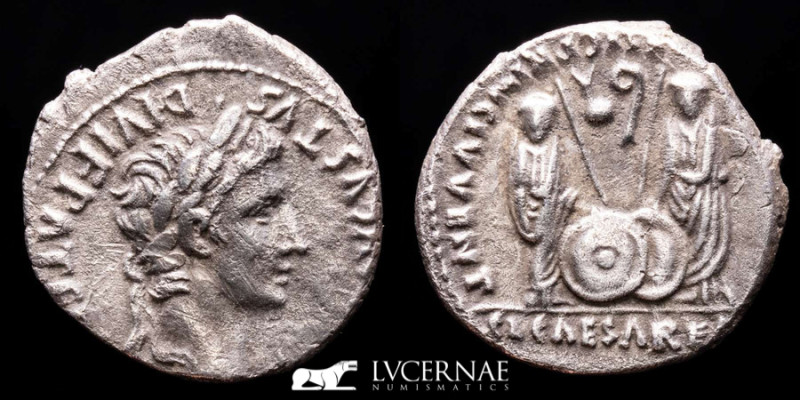 Augustus Silver Denarius 3,66 g. 18 mm. Lugdunum 2 BC.- 4 AD. gVF
Roman Empire ...