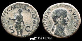 Antonia bronze Dupondius 12,97 g., 27 mm. Rome 42 A.D Good very fine (MBC)