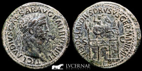 Nero Claudius Drusus Æ Bronze Sestertius 27,00 g. 34 mm. Rome 50-54 A.D. nEF