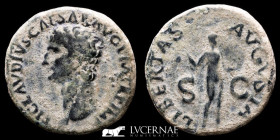 Claudius I (41-54 A.D.) Bronze As 12,45 g. 27 mm. Rome 41-42 A.D. nEF