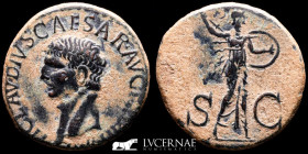 Claudius I Bronze As 10.57 g., 26 mm. Rome 41-50 A.D. nEF