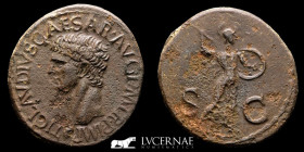 Claudius I Bronze As 11,63 g., 29 mm. Rome 41-50 A.D. gVF