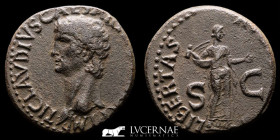 Claudius I (41-54 A.D.) Æ Bronze As 11,93 g. 26 mm. Rome 41-42 A.D. gVF