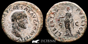 Galba Bronze As 9.85 g., 26 mm. Rome 68 AD Good very fine