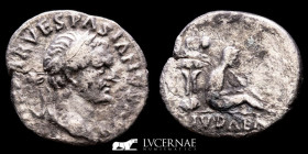 Vespasian Silver Denarius 2.55 g., 18 mm. Rome 69-70 A.D. Good very fine