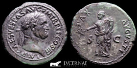 Vespasian bronze Sestertius 22.74 g. 32 mm. Rome 71 A.D. extremely fine