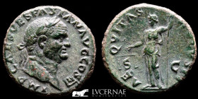Vespasian (69-79) Bronze As 11.41 g 26 mm. Rome 71 A.D. nEF