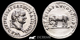 Titus Silver denarius 3.33 g. 18 mm. Rome 80 A.D. Almost uncirculated