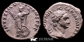Domitian Silver Denarius 3,80 g., 17 mm. Rome 92 A.D. Near extremely fine