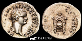 Domitian Silver Denarius 3,36 g. 19 mm. Rome 82 A.D. EF-
