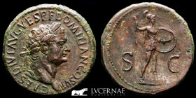 Domitian (81-96) Bronze Sestertius 20.25 g., 33 mm. Rome 80/1 AD. EF