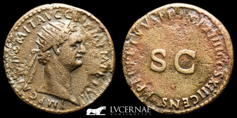 Domitian Bronze Dupondius 13.57 g., 29 mm. Rome 87 A.D. Good very fine
Roman Em...