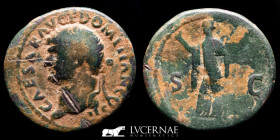 Domitian Bronze As 12,50 g., 28 mm. Rome 81-96 A.D. Good very fine