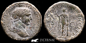 Trajan 98-117 AD. Æ Bronze Sestertius 26.51 g. 33 mm. Rome 103-111 gVF