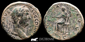 Hadrian 117-138 A.D. Bronze Æ Sestertius 22.75 g. 31 mm. Rome 132-135 AD Good very fine (MBC)