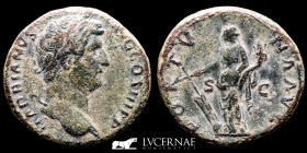 Hadrian 117-138 AD Bronze Sestertius 25.05 g. 31 mm. Rome 134-138 A.D. Good very fine (MBC+)