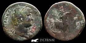 Hadrian Æ Bronze Sestetius 25,76 g. 33 mm. Rome 117-138 A.D. Good very fine (MBC)
