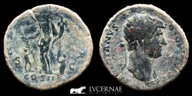 Hadrian Æ Bronze Dupondius 12.62 g. 26 mm. Rome 125-128 AD. Good very fine (MBC)