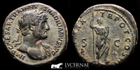 Hadrian Æ Bronze As 11.96 g, 27 mm Rome 119-122 A.D. gVF