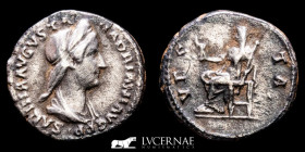 Sabina (128-138 A.D.) Silver Denarius 3.33 g., 18 mm. Rome 136 A.D. Good very fine