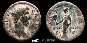 Aelius Bronze As 12,69 g., 28 mm. Rome 136-138 A.D. Good very fine