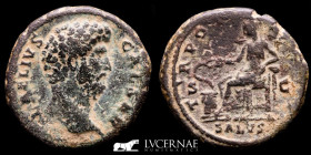 Aelius 136-138 A.D. Æ Bronze Æ As 11.29 g. 27 mm. Rome 137 A.D. gVF