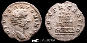 Antoninus Pius Silver Denarius 2,00 g., 17 mm. Rome +161 A.D. Good very fine