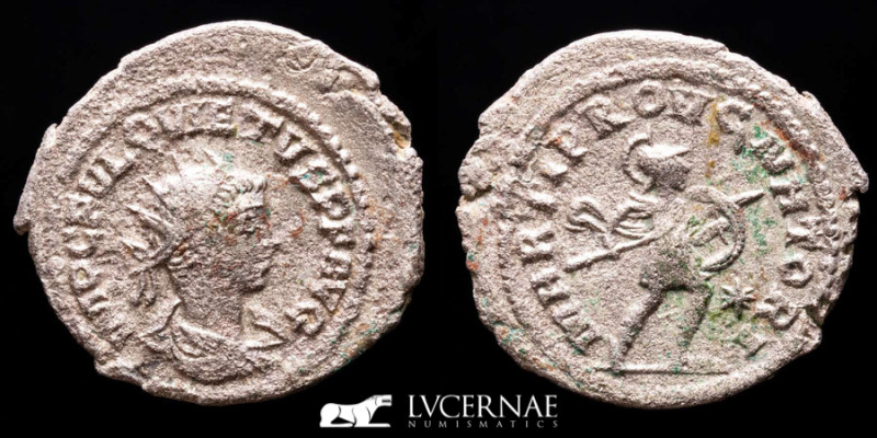 Quietvs Silver Antoninianus 3.57 g. 23 mm. Samosata 260-261 A.D. Good very fine ...