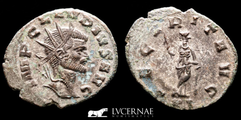 Claudius II Æ Bronze Antoninianus 3.13 g., 20 mm. Mediolanum 268-270 AD gVF
Rom...