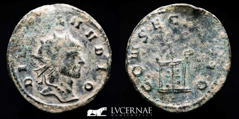 Divus Claudius Bronze Antoninianus 3,00 g., 23 mm. Milan + 270 AD Good very fine...