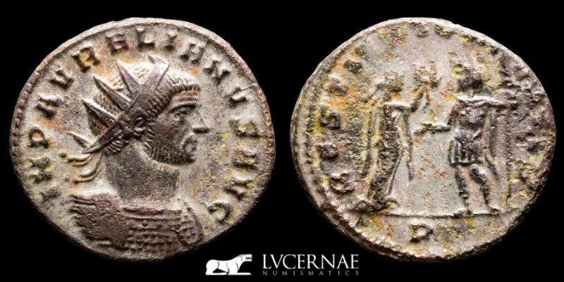 Aurelian Bronze Antoninianus 4.36 g. 22 mm. Mediolanum 270-275 AD. Good very fin...