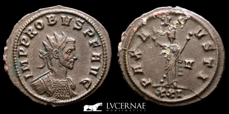 Probus Silvered Bronze Antoninianus 3,83 g., 22 mm. Siscia 280 A.D. Good very fi...