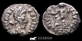 Honorius Silver Half Siliqua 0.80 g., 14 mm. Ravenna 415 AD gVF