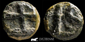 Visigoths Bronze Nummus 0,24 g. 4 mm Hispalis - Seville 650-700 AD Good Very fine