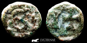 Visigoths Bronze Nummus 0,38 g. 7 mm Hispalis - Seville 650-700 A.D. Good Very fine