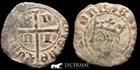 Enrique II Billon Cruzado 1.12 g, 19 mm. Uncertain mint 1368 - 1379 Good fine