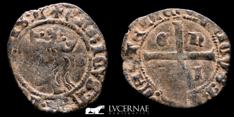 Enrique II Billon Cruzado 1.48 g, 20 mm. mintmark rose 1368 - 1379 Good fine
Me...