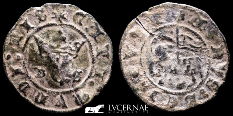 Juan I Billon Blanca de Agnus Dei 1,65 g, 22 mm. Burgos 1379-1390 Good very fine...
