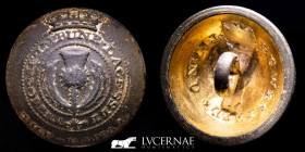 British Army opering in Spain, 1808-1814 cooper button 19 mm. London 1808-1811 Good very fine (MBC+)