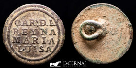 Indep. War Spain Bronze Button 17 mm Spain 1808-1814 Good very fine