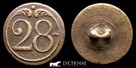 Napoleonic Army in Spain bronze Button 22 mm. Paris 1808 Good very fine (MBC+)