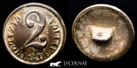 Spanish Army bronze Button 20 mm. 1848-1850 Good very fine (MBC+)