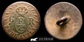 Fernando VII Bronze Button 1,92 g, 16 mm Spain 1814-1833 Good very fine