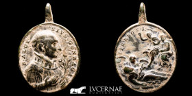 Religious Bronze Medal 25x18 mm XVI-XVII c. gVF