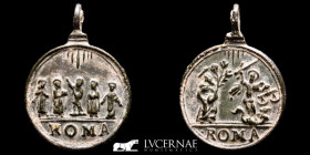 Religious Bronze Medal 25x18 mm 1600 gVF