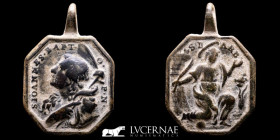 Religious Bronze Medal 33x23 mm. XVI-XVII c. gVF