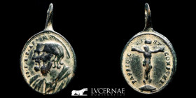Religious Bronze Medal 26x16 mm. XVI-XVII c. gVF