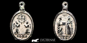 Religious Bronze Medal 25x15 mm. XVI-XVII c. gVF